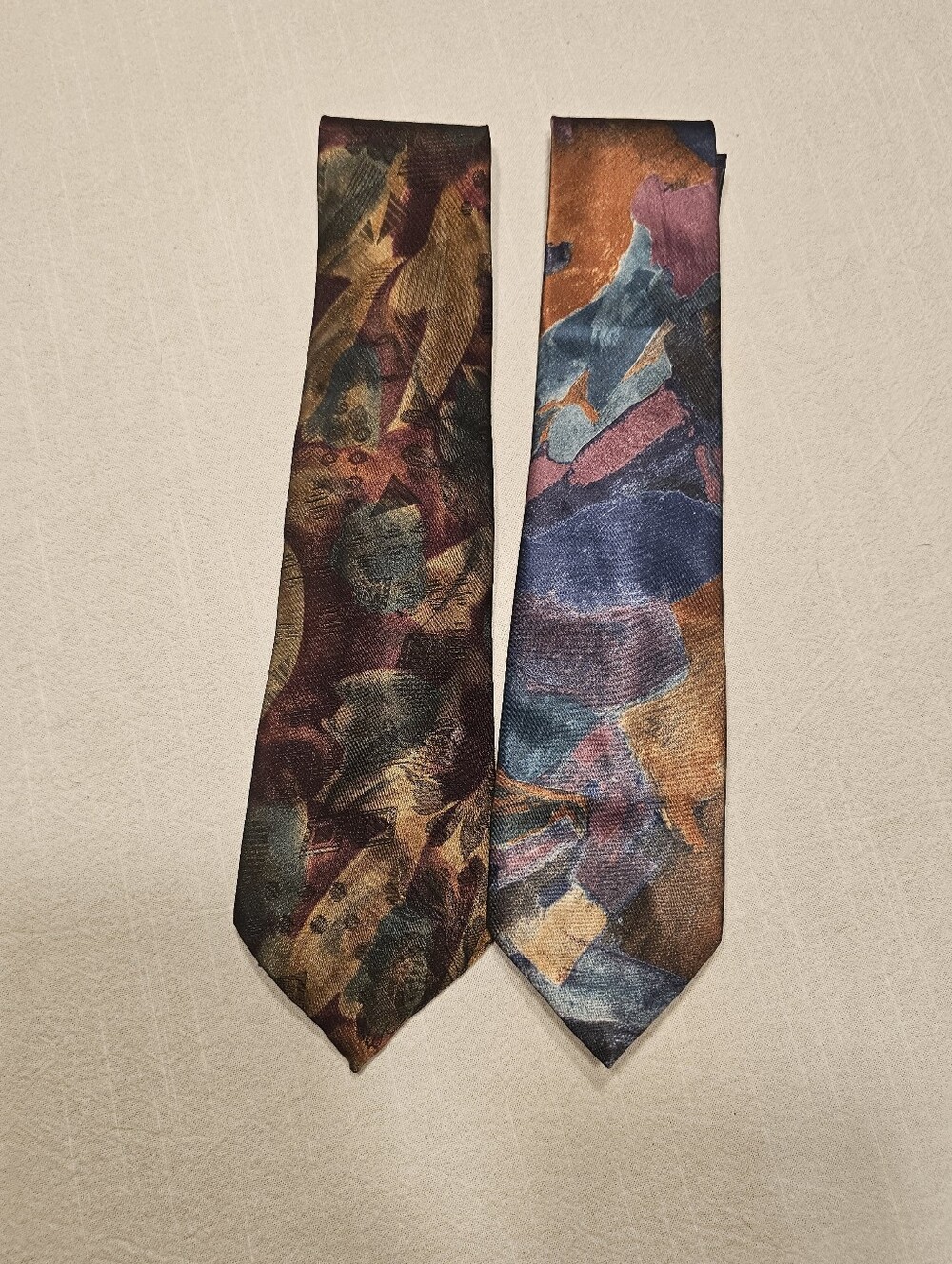Necktie Abstract Print Lot Of 2
